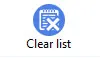 Clear list