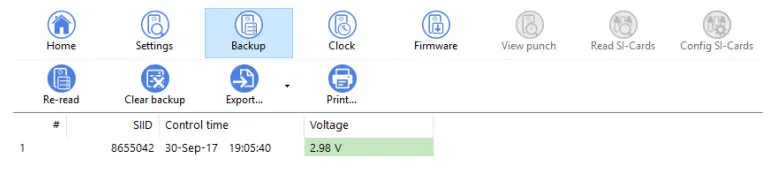 Station backup voltage